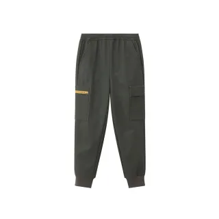 【GIORDANO 佐丹奴】童裝多口袋刷絨束口褲(20 深叢林綠)