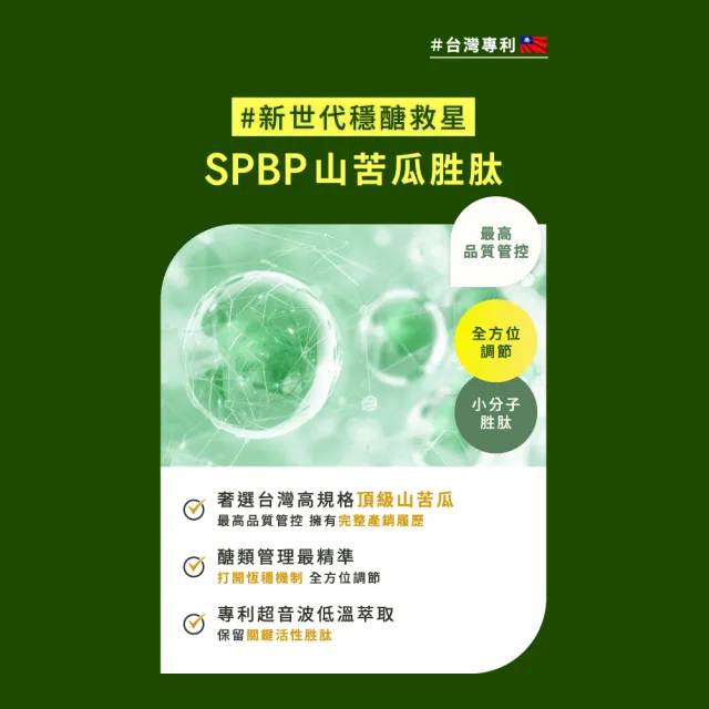 【Wedar 薇達】專利山苦瓜胜肽 6盒組(30顆/盒.超音波低溫萃取山苦瓜.美國專利肉桂.芝麻萃取)