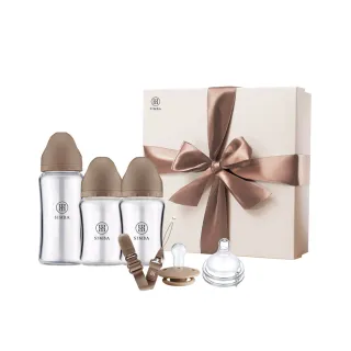 【Simba 小獅王辛巴官方直營】蘊蜜質金玻璃新生初綻禮盒(彌月禮盒)