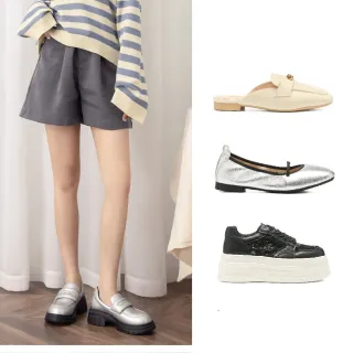 【AS集團】BYHUE 經典時髦樂福鞋/娃娃鞋/厚底鞋/低跟鞋(多款任選)