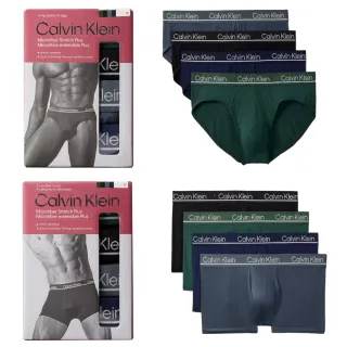 【CALVIN KLEIN】限定款 4件組超細纖維彈性低腰合身男四角內褲/三角褲/CK男內褲(多款任選)