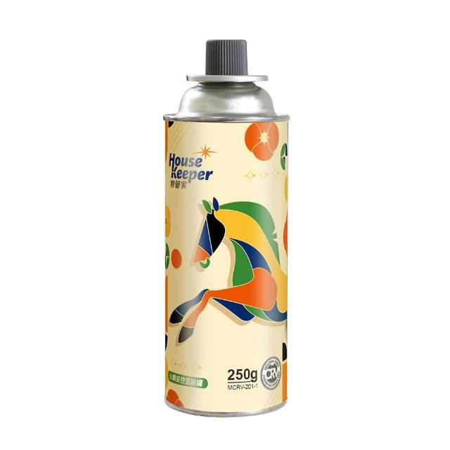 【妙管家】火順安控通用瓦斯罐250g 28入組 好運奔馳版(大容量防爆CRV卡式罐 戶外露營野炊瓦斯瓶)