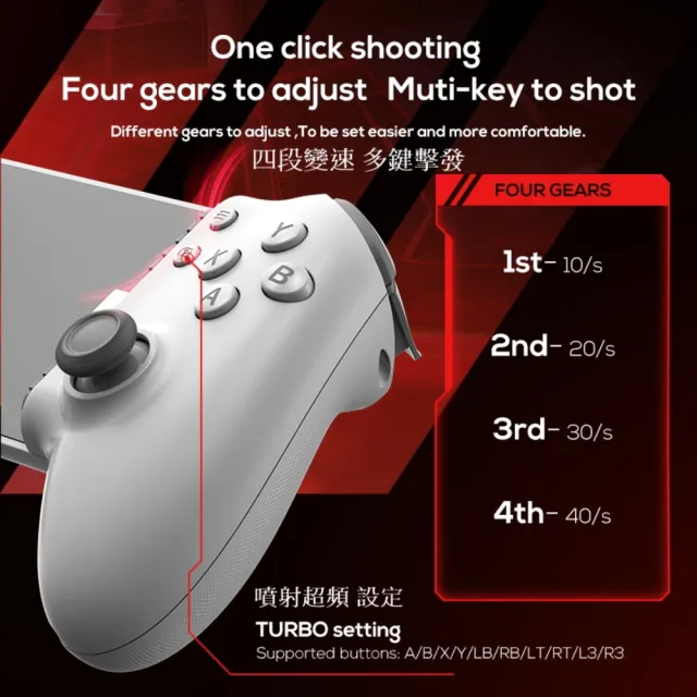 【MEMO】全新升級S3 手機遊戲 拉伸手把 TypeC 端口 適用 Android iPhone(1000Hz回饋率 原廠1年保固)