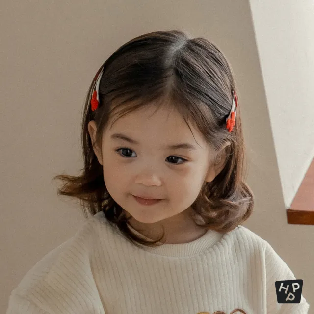 【Happy Prince】韓國製 Cupid愛心蝴蝶結女嬰兒童髮夾2件組(女寶寶髮飾女童頭飾)