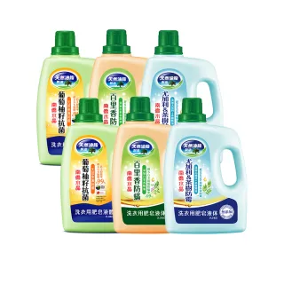 【南僑水晶】抗菌防霉防蟎水晶肥皂液體洗衣精瓶裝箱購X6瓶(天然油脂/環保/低敏)