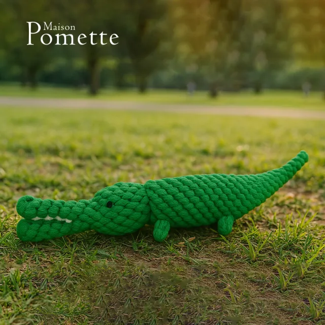 【Maison Pomette】小鱷魚繩結玩具 狗狗玩具(瑪頌·波美特)