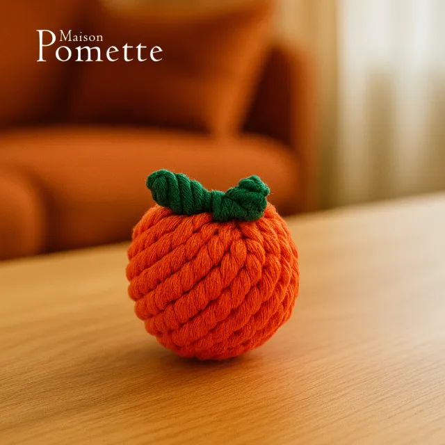 【Maison Pomette】小橘子繩結玩具 狗狗玩具(瑪頌·波美特)