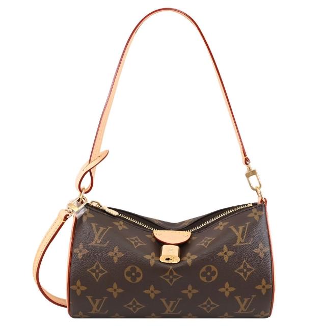 【Louis Vuitton 路易威登】LV M12859 Pochette Tirette 經典花紋雙背帶肩斜兩用包(現貨)