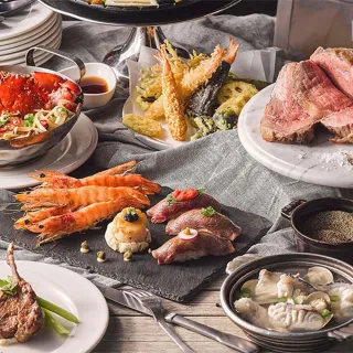 【饗食天堂】平日午餐/假日下午茶通用券4張(TOP人氣吃到飽餐廳)