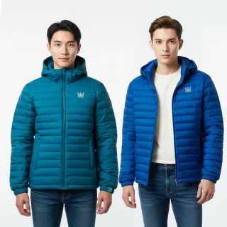 【遊遍天下】KF系列 男款防風防潑水保暖拒水羽絨外套 二色(M-3L贈收納袋)