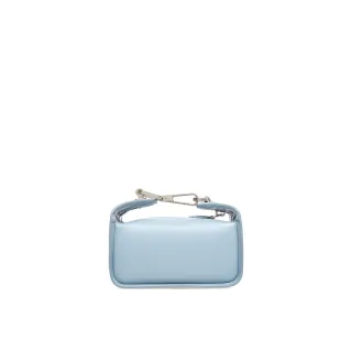 【BALLY】官方直送 BALLY 手拿/側背 百搭淺藍牛皮小方包