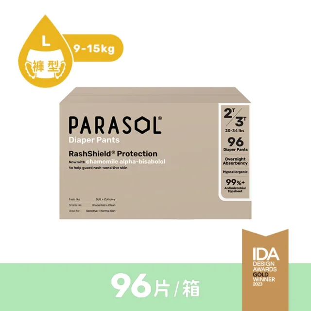 【PARASOL 總代理】進化版｜Clear+Dry 新科技水凝果凍褲 囤貨箱購2箱組 褲型尿布L-XXL(2包/箱)