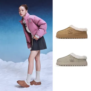 【MLB】保暖麂皮厚底穆勒鞋 休閒鞋 道奇/洋基隊(3AWBCS156/3AWBCS256-兩款任選)