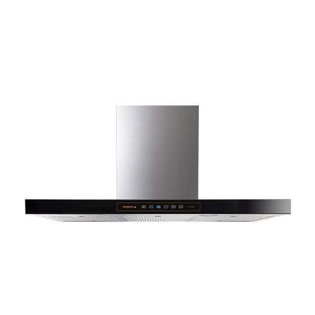 【莊頭北】90公分倒T式黑色玻璃觸控面板二級馬達Turbo增壓排油煙機(TR-5898 含基本安裝)