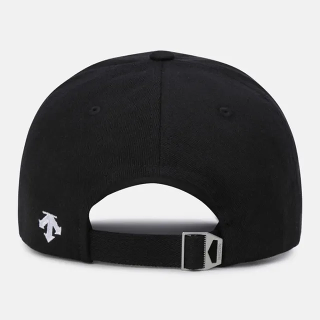 【DESCENTE】迪桑特 中性 休閒基本款Logo老帽 運動帽 棒球帽(藍色/黑色)