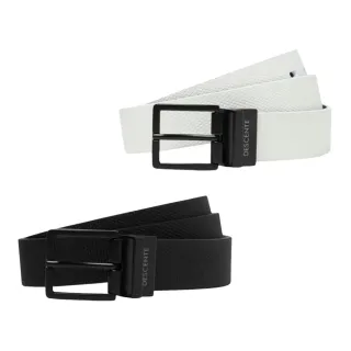 【DESCENTE】GOLF 迪桑特 男士 雙面高爾夫腰帶(黑色/白色)