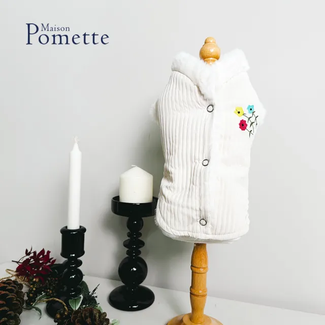 【Maison Pomette】奶油花語毛絨 狗狗衣服 XS-XL(瑪頌·波美特)
