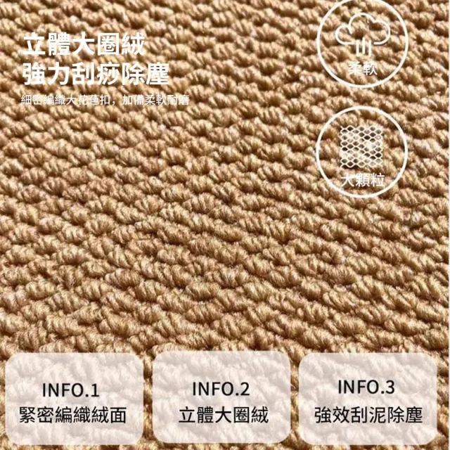 【LZQ】鳳梨圈仿麻防滑廚房地墊 40*60+40*120CM 吸水防油速乾地墊 刮沙除塵腳踏墊 玄關墊 地毯