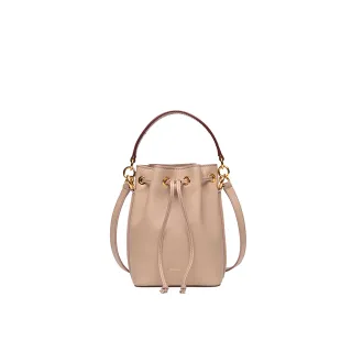 【BALLY】官方直送 BALLY CODE 粉膚色手提/斜背小水桶包