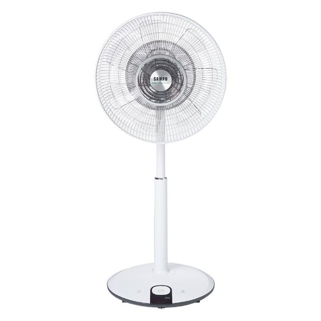 SAMPO聲寶 SK-FJ16PD 立式扇風機，臺灣原廠製造，尺寸420x840~1035x405mm，七片式扇葉設計，提供三段以上風速調整，安全BSMI許可字號R63830，1年保固。強勁送風，適合居家辦公使用，高效靜音，持久耐用。