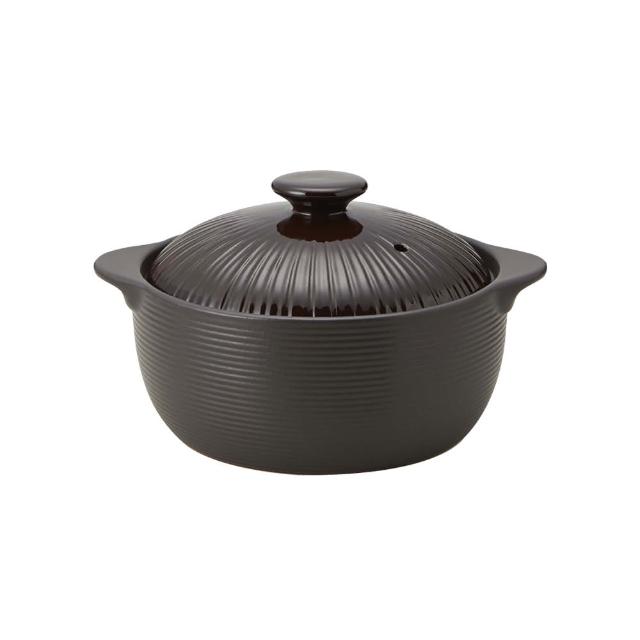 【MIYAWO日本宮尾】IH系列6.5號耐溫差陶土湯鍋1.8L-可可亞(IH爐可用鍋THM20-620)