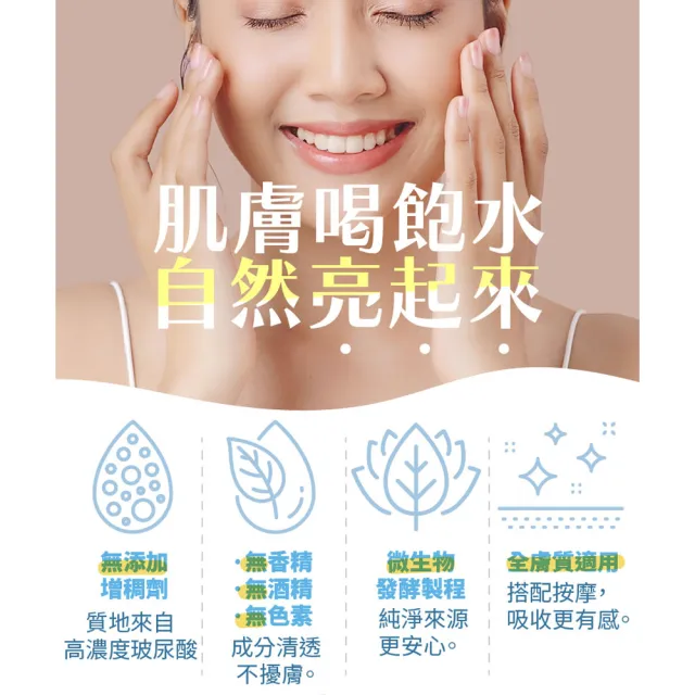 【古寶無患子】3入組 真材實料玻尿酸保濕精華液30ml(高濃度玻尿酸/深層保濕/保濕精華/清爽不黏膩)