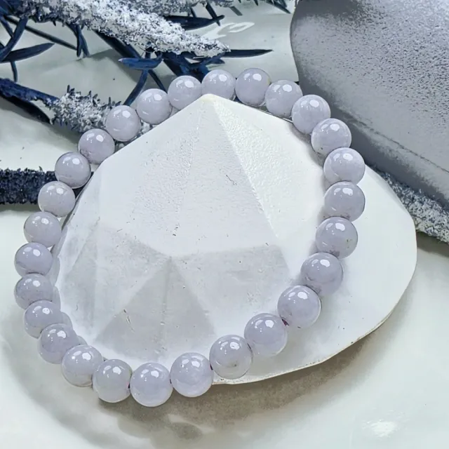 【玉我翡翠】翡翠手串 7.2mm珠子 手串珠串 M10953 緬甸A貨翡翠(精美包裝禮盒出貨/天然A貨翡翠)