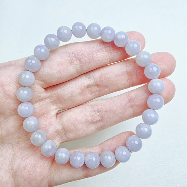 【玉我翡翠】翡翠手串 7.2mm珠子 手串珠串 M10953 緬甸A貨翡翠(精美包裝禮盒出貨/天然A貨翡翠)