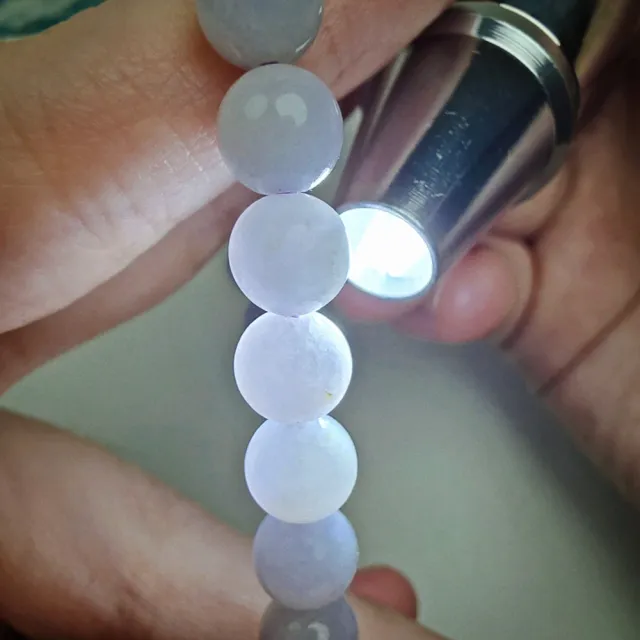 【玉我翡翠】翡翠手串 7.2mm珠子 手串珠串 M10953 緬甸A貨翡翠(精美包裝禮盒出貨/天然A貨翡翠)