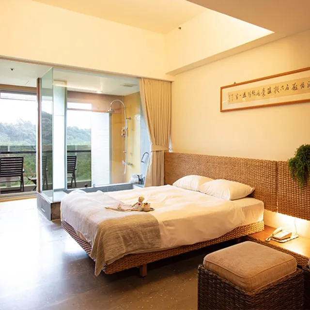 【台東鹿鳴溫泉酒店】指定假日不加價★2-4人入住溫泉4人房/雙人/寵物客房4選1(贈早餐2客+小旅行)