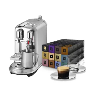【Nespresso】膠囊咖啡機 Creatista Plus_不鏽鋼金屬色 奶泡機 全自動咖啡機(探索禮盒120顆迎新會員組)