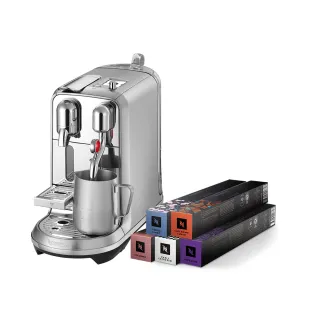 【Nespresso】膠囊咖啡機 Creatista Plus_不鏽鋼金屬色 入厝 奶泡機 全自動咖啡機(訂製咖啡時光50顆組)