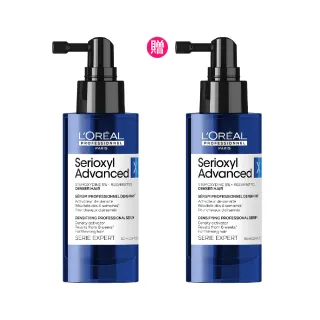 【L’OREAL 巴黎萊雅PRO】絲芮雅活力啟動精粹90ml買1送1(全新升級★小藍瓶/養髮/控油/頭皮精華/頭皮調理)