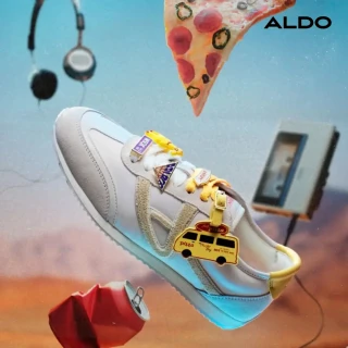 【ALDO】PINEAPPLEPIZZA-Stranger Things 限量聯名綁帶休閒鞋-女鞋(米色)