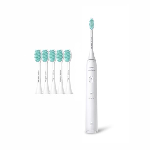  飛利浦 PHILIPS HX2421 電動牙刷，採用聲波技術提供溫和清潔與敏感模式，適合日常口腔護理。包含2100系列握把、1個溫和清潔刷頭及USB充電器，鋰離子電池支援110-220V電壓，尺寸24x18x7cm，中國製造，2年保固。高效潔牙，保護牙齦健康，是個人衛生用品的理想選擇。 