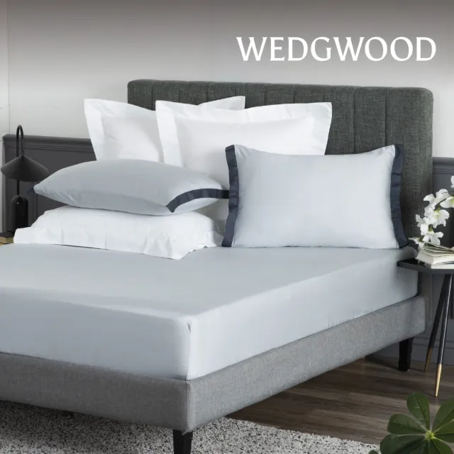 【WEDGWOOD】100%天絲簡約素色 床包枕套三件組(雙人任選｜80支350織)