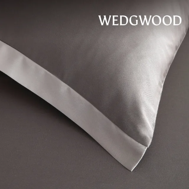 【WEDGWOOD】100%天絲簡約素色 床包枕套三件組(特大任選｜80支350織)