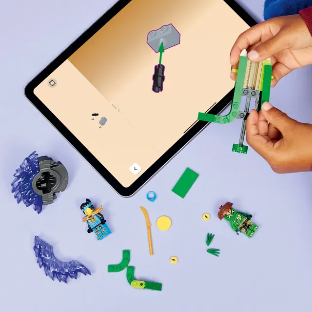 【LEGO 樂高】旋風忍者系列 71849 赤蘭大戰突變怪陀螺(陀螺玩具 忍者遊戲 積木 兒童玩具)