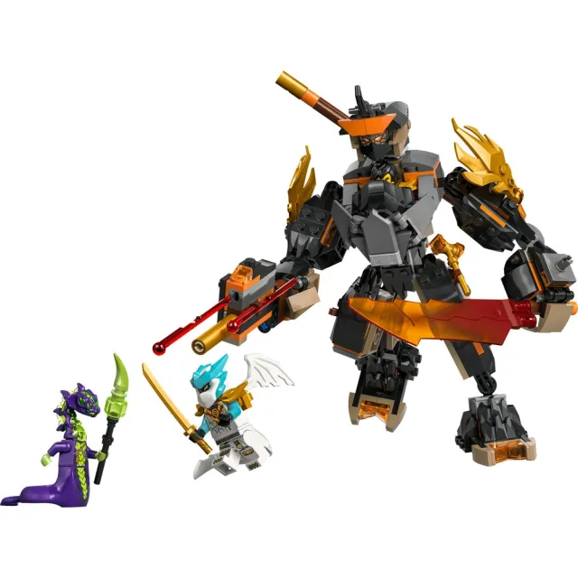 【LEGO 樂高】旋風忍者系列 71854 阿剛的任務機械人和龍形冰忍(機器人 忍者遊戲 積木 玩具)