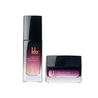 【Ido 船井醫朵】黑玫瑰抗老乳霜50ml+黑玫瑰緊膚金萃30ml(厚敷撫紋/提亮好氣色/全效抗老組)