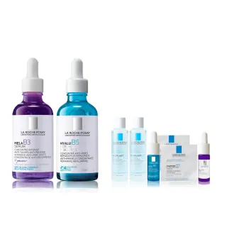 【理膚寶水】美白水光重量版雙入組★MELA B3 淡斑淨亮精華 50ml+極效B5彈潤超修復精華 50ml_A(麥拉色鏈)