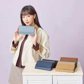 【OMC】 納帕12卡1照翻蓋薄款牛皮長夾4120(10色任選)