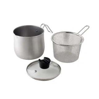 【Arnest】不鏽鋼三合一萬用料理鍋(炸鍋/湯鍋/ih爐適用/瓦斯爐適用)