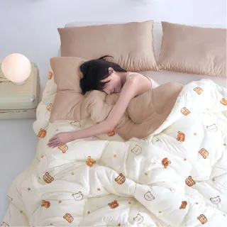 【DeKo】買1送1 MIT台灣製 韓版可水洗石墨烯四季被2.2KG-180×210cm(八色任選/石墨烯被/四季被)