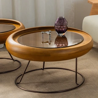 【有情門】STRAUSS 卡布奇諾茶几-小/古銅金(製作期2-3週/實木/MIT/邊桌/床邊桌/茶几)