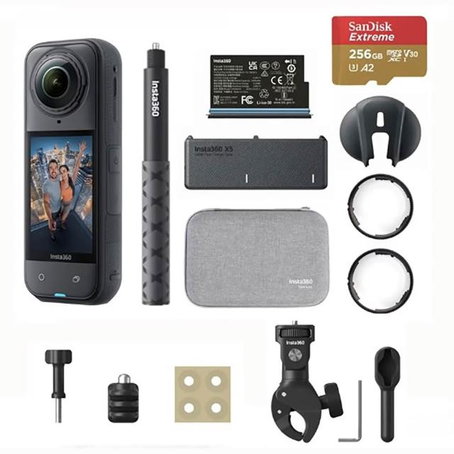 【Insta360】X5 8K全景運動相機 萬能套裝 重型夾具組(原廠公司貨)