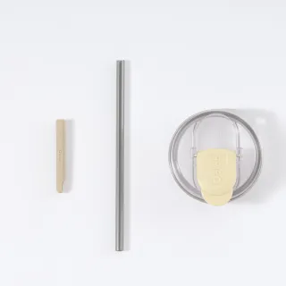 【Oolab 良杯製所】跳跳吸管+可拆式封口杯蓋 隨行防漏攜帶組(粗/細彈跳吸管/OK蓋/外出必備)