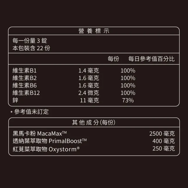 【大研生醫】100％黑瑪卡透納葉錠x2入(66錠/盒)
