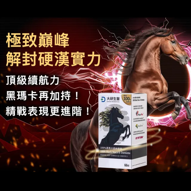 【大研生醫】100％黑瑪卡透納葉錠x2入(66錠/盒)