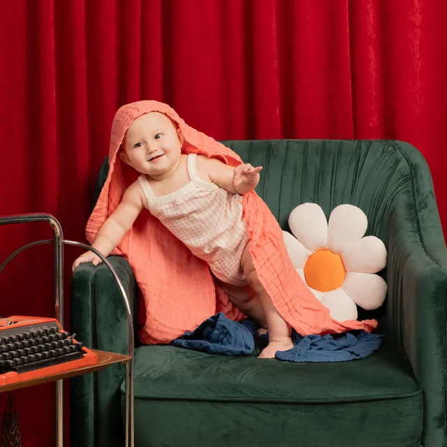 【L’Ange棉之境】3層純棉紗布包巾/蓋毯 90x90cm 2入組(多款可選)